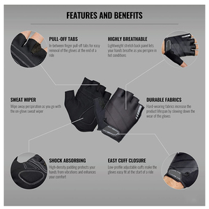 Logotipo personalizado Diseño de sublimación Entrenamiento Fitness al aire libre Gimnasio Culturismo Guantes de entrenamiento Tasa de venta al por mayor Último diseño - Product Image 2