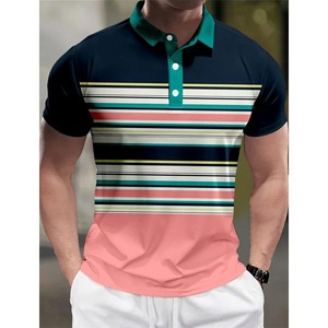 2025 Hombre con cuello camisetas Slim Fit Polo camiseta para MenStreetwear ropa de algodón Chic cómodo básico - Product Image 3