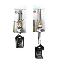Pince à pain élégante en acier inoxydable plaqué or avec décoration papillon Outil en métal de luxe pour buffet, traiteur et événements de mariage