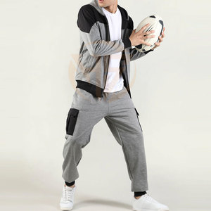 ชุดวอร์มสำหรับผู้ชายชุดวอร์มสำหรับผู้ชายเสื้อวอร์มโลโก้ออกแบบได้ตามต้องการขนาดพลัสไซส์สำหรับกลางแจ้ง - Product Image 5