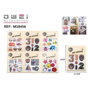 Autocollants décoratifs mixtes à motifs colorés - Product Image 1