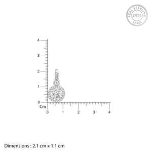 Colgante de gota de llovizna de plata, chapado en rodio con cadena de caja, accesorio de joyería de moda para cumpleaños, aniversario o fiesta - Product Image 6