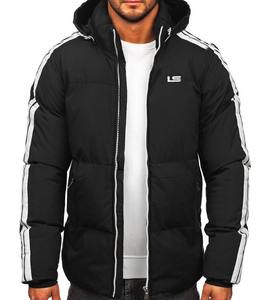 Veste matelassée en toile personnalisée en gros pour hommes, couleurs unies d'hiver, service OEM, haute qualité, imperméable, réversible - Product Image 3