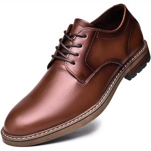 Nuevos zapatos de cuero casuales italianos de estilo para caminar con diseños únicos exigibles 2025 para hombres - Product Image 3