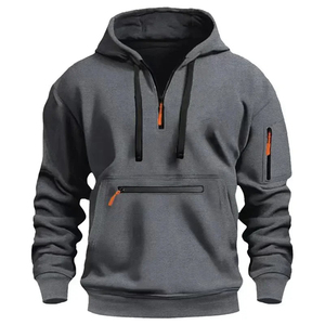 Haute qualité personnalisé blanc français éponge sweat à capuche pour hommes Streetwear surdimensionné goutte épaule toutes tailles usine directe - Product Image 6