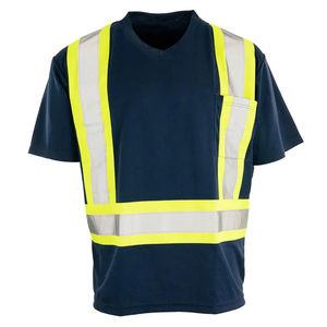 Hi Vis Winter Work-wear Construction Hi Vis Safety Work <b>T</b> <b>Shirt</b> Long Sleeve Reflective High Visibility Men's <b>Shirts</b> - Product Image 1