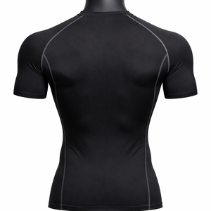 Camiseta de compresión para hombre, ropa deportiva de secado rápido para gimnasio, camiseta ajustada para correr, camiseta transpirable para entrenamiento físico - Product Image 2