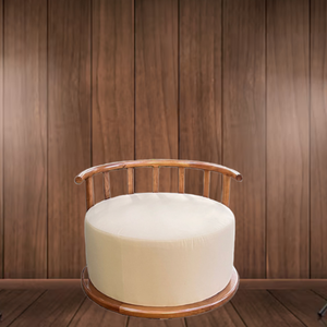 Modern Simple Luxury Round <b>Sofa</b> <b>wooden</b> <b>Frame</b> Living Room Furniture Original From Indonesia - Product Image 4