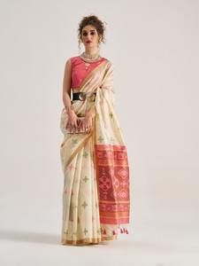 Trending Outfit New Premium Saree Art Silk Patola con tejido Fabricante de Surat Compras en línea India para la venta - Product Image 4