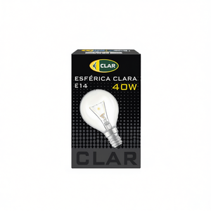 Ampoule sphérique incandescente transparente 40W E14 - Product Image 2