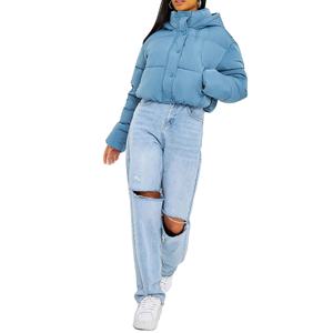 Cheap Rates Best Sale Winter Short Body <b>Women</b> <b>Jackets</b> Customize Style Long Sleeve <b>Cropped</b> <b>Women</b> <b>Puffer</b> <b>Jacket</b> 2026 - Product Image 4