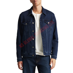 Modern Urban Mens <b>Denim</b> Outerwear Classic Look Soft <b>Material</b> Durable Stitching Perfect For Everyday Casual Wear - Product Image 1