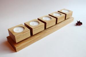 Nueva Llegada: Candelabros de Madera Hechos a Mano, Recuerdos Navideños, Regalos Personalizados para el Hogar, Hermosos y Grabados - Product Image 6