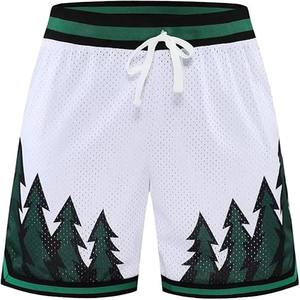 Pantalones cortos de baloncesto al por mayor, deportivos, informales, transpirables, de secado rápido, de malla para hombre, fabricados por Dress Sports - Product Image 4