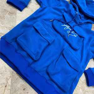 Chándal de lana holgado ajustado con logotipo bordado para hombre, chándal informal a la moda para adultos, chándal barato para correr, chándal para hombre a la venta - Product Image 3
