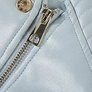 Chaqueta duradera de cuero genuino para mujer, chaqueta de cuero transpirable para otoño e invierno de la mejor calidad para mujer - Product Image 5