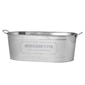 Bañera de maceta galvanizada rústica de alta resistencia, contenedor de metal elegante y duradero para granja, patio al aire libre, jardín, decoración de plantas de flores - Product Image 6