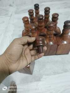 ขวดไม้แกะสลักแบบทำจากไม้แกะสลักลายแองเจิลตกแต่งที่เก็บของตกแต่งงานฝีมือช่างฝีมือแต่ละชิ้นที่เป็นเอกลักษณ์ - Product Image 5