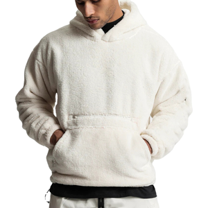 Sudadera con Capucha Personalizada de Invierno para Hombre, 100% Algodón, Talla Grande, Gruesa, Impermeable, con Diseño de Bolsillo Grande en la Capucha - Product Image 1