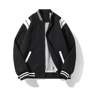 <b>Men's</b> Street Wear Windbreaker Jacket Zip up Polyester Black Color Block Track Jacket Outdoor <b>Men</b> Windbreaker Spray Jacket - Product Image 6