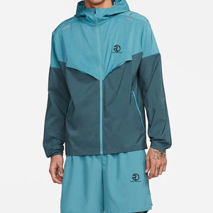 Custom Nylon Tracksuits Jacket Windbreaker <b>Shorts</b> Set Custom Sweat suits Zip up Two Piece Sport Polyester for Men - Product Image 3