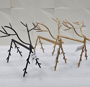 Centro de mesa de Reno de aluminio de alta calidad moderno, decoración navideña de tamaño pequeño para artículos de hogar y restaurante - Product Image 4