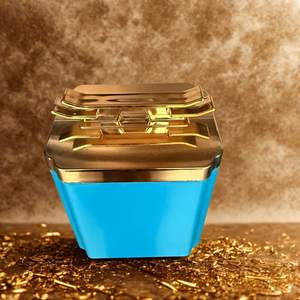 Caja de lata con tapa de lata de metal en relieve cuadrada y rectangular personalizada al por mayor para embalaje de bisagra de metal pequeño de té y menta - Product Image 1