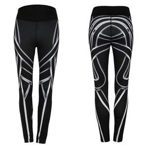 OEM por encargo de alta calidad de poliéster de las mujeres de alta cintura Scrunch Butt Leggings diseño de malla sin costuras Push Gym Yoga para el verano - Product Image 6