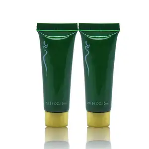 Hot Sale Kosmetik Kunststoff Tube leer mit Schraub deckel Creme Tube leer kostenlose Probe grün Kunststoff Kosmetik Creme Tube