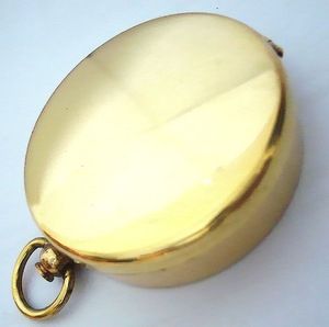 <b>Antique</b> Brass <b>Compass</b> Nautical Pocket Gift for Camping & Hiking Waterproof Durable Gold Dial Display Pointer prismatic <b>Compass</b> - Product Image 4
