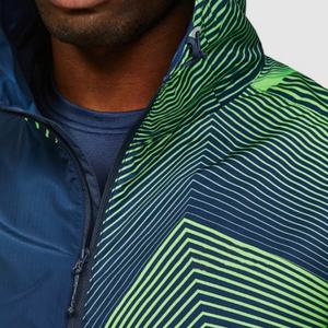 Personalizado de alta calidad 95% poliéster 5% Spandex chaquetas a prueba de viento tejido de cuatro vías estiramiento ropa deportiva chándales ligeros para hombres - Product Image 4