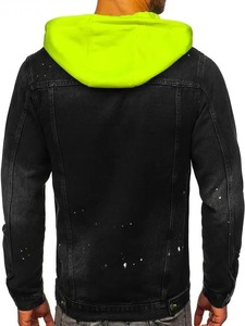 Customized Men's Denim Hoodies Regular Fit Breathable Eco-Friendly Winter Streetwear OEM Service - Product Image 4