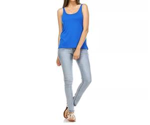 Women's New Design Knitted Gym Tank <b>Top</b> Quick Dry Loose-Fitting Yoga Shirt with <b>Feather</b> Decoration for Sports - Product Image 2