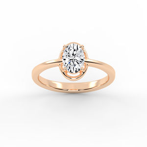 Bague en or rose avec diamants cultivés en laboratoire-Bijoux de luxe durables pour toutes les occasions - Product Image 1