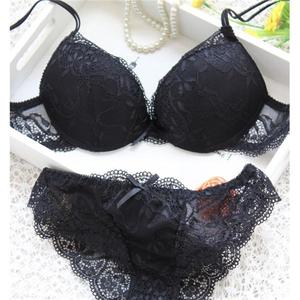 Conjunto de lencería sexy y cómodo para mujer 2024 al por mayor, con aros, logotipo personalizado, 100% algodón, copa completa, sujetador, bragas, tangas, bikini - Product Image 6