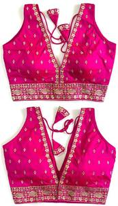 Hermosa Blusa Con Zari, Trabajo De Hilo Y Trabajo Hecho A Mano - Product Image 4