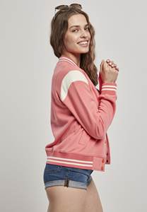 Meilleure vente rose pâle femmes médaillon collège fermeture éclair varsity veste Baseball veste pour femmes culture laine Letterman veste pour les femmes - Product Image 4