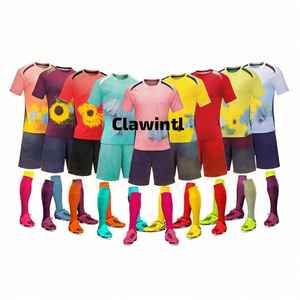 Conjunto de camiseta de fútbol de entrenamiento de equipo de club con logotipo personalizado, uniforme de fútbol, nuevo diseño, equipo de secado rápido de poliamida de alta calidad - Product Image 4