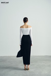 70% dien-cel 30% laine LUCY hauts en tricot femmes Blouses et chemises correspondant jupes pantalons Sexy à manches longues hors de l'épaule chemise - Product Image 3