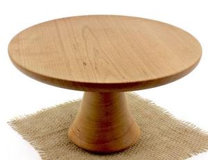 Présentoir à gâteaux en bois de mangue fait à la main pour une présentation élégante de desserts dans un café, un mariage ou une table d'événement - Product Image 3