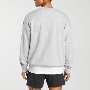 XL <b>Men's</b> 100% Cotton Crewneck Track Suit High Quality Winter Fleece Custom Digital Printing 3D Solid Sports Wear Lined - Product Image 4