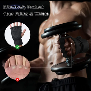 Gym <b>Gloves</b> Wrist Support Men Women Full Palm Padded Breathable Anti-Slip Polyester Sports <b>Weight</b> Lifting <b>Gloves</b> Fitness <b>Training</b> - Product Image 6