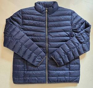 Chaqueta de Invierno para Hombre, Talla Grande, Ligera, Transpirable, Acolchada, de Color Sólido, con Logotipo Personalizado - Product Image 1