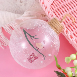 ลูกบอลสีขาวตกแต่งต้นคริสต์มาสลูกบอลสีขาวตกแต่งในปาปิโก้เวียดนาม2024คริสต์มาส - Product Image 3