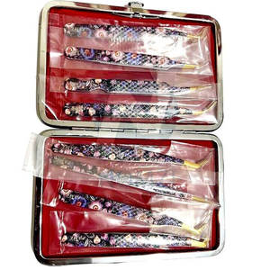 ชุดแหนบต่อขนตาสแตนเลสแบบมืออาชีพ8ชิ้นคุณภาพสูงหลากสีประเภทปลายจับเพชร - Product Image 3