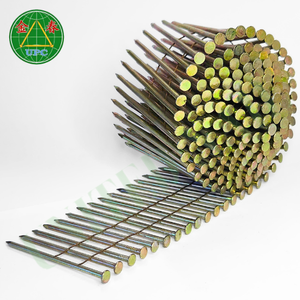 Competitive Pallet Assembly Prices for High-Tensile <b>Steel</b> Coil Nails Durable Smooth Ring Shank Design with Checkered Head - Product Image 1