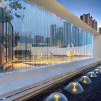 Rideau de pluie d'intérieur moderne en pierre pour fontaine cascade et décoration en acier inoxydable pour rideau d'eau de jardin ou d'étang