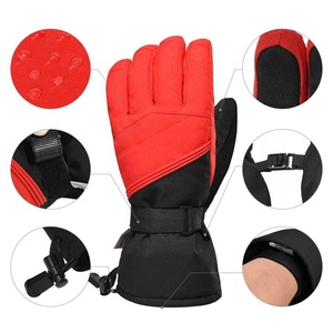 Gants de ski en cuir véritable pour hommes équipement de ski d'hiver souple pour la conduite Accessoires d'hiver à la mode - Product Image 5