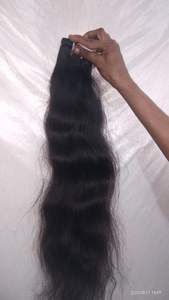 Extensions de cheveux humains indiens naturels en gros, non traités, cuticules alignées, boucles lâches, mèches de cheveux indiens bruts - Product Image 6