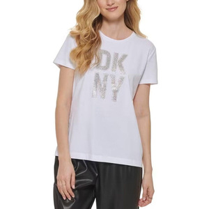 เสื้อยืดลำลองสำหรับผู้หญิงเสื้อยืดลายกราฟิกคอกลมเสื้อกีฬาแฟชั่นออกแบบได้เองเสื้อยืดสำหรับออกกำลังกายฤดูร้อนมีโลโก้ - Product Image 3